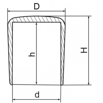 Zaślepki na hak (fi6) różne kolory